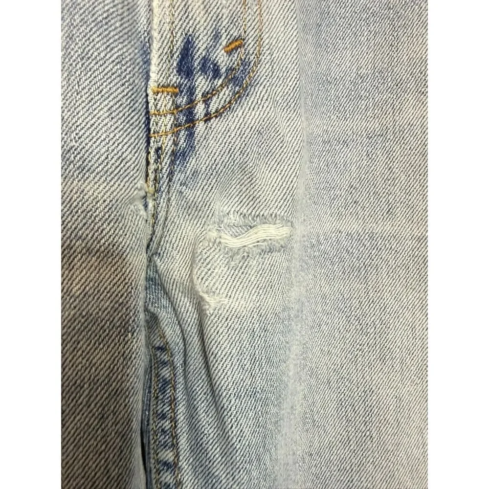 Levi's 505 Mens‎ Jeans 36x30 Light Wash Regular Fit Denim Pants Cotton
